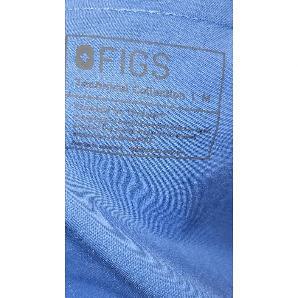 FIGS T2001 Technical Collection Blue Cargo Scrub Pants Mens‎ Medium M Tapered